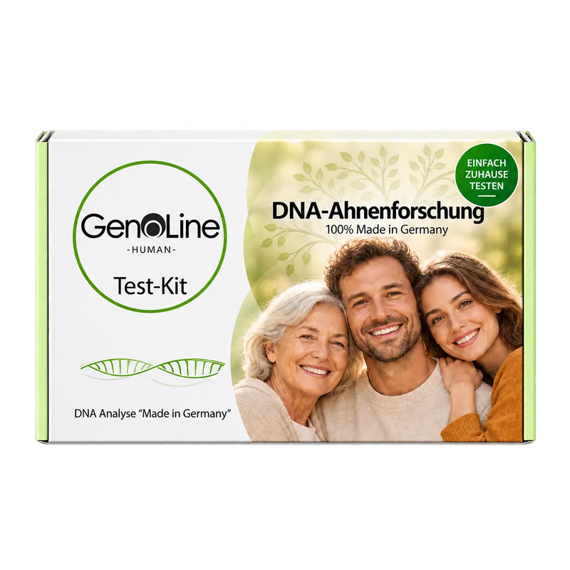 GenoLine Human DNA-Analyse Ahnenforschung – Testkit für zuhause