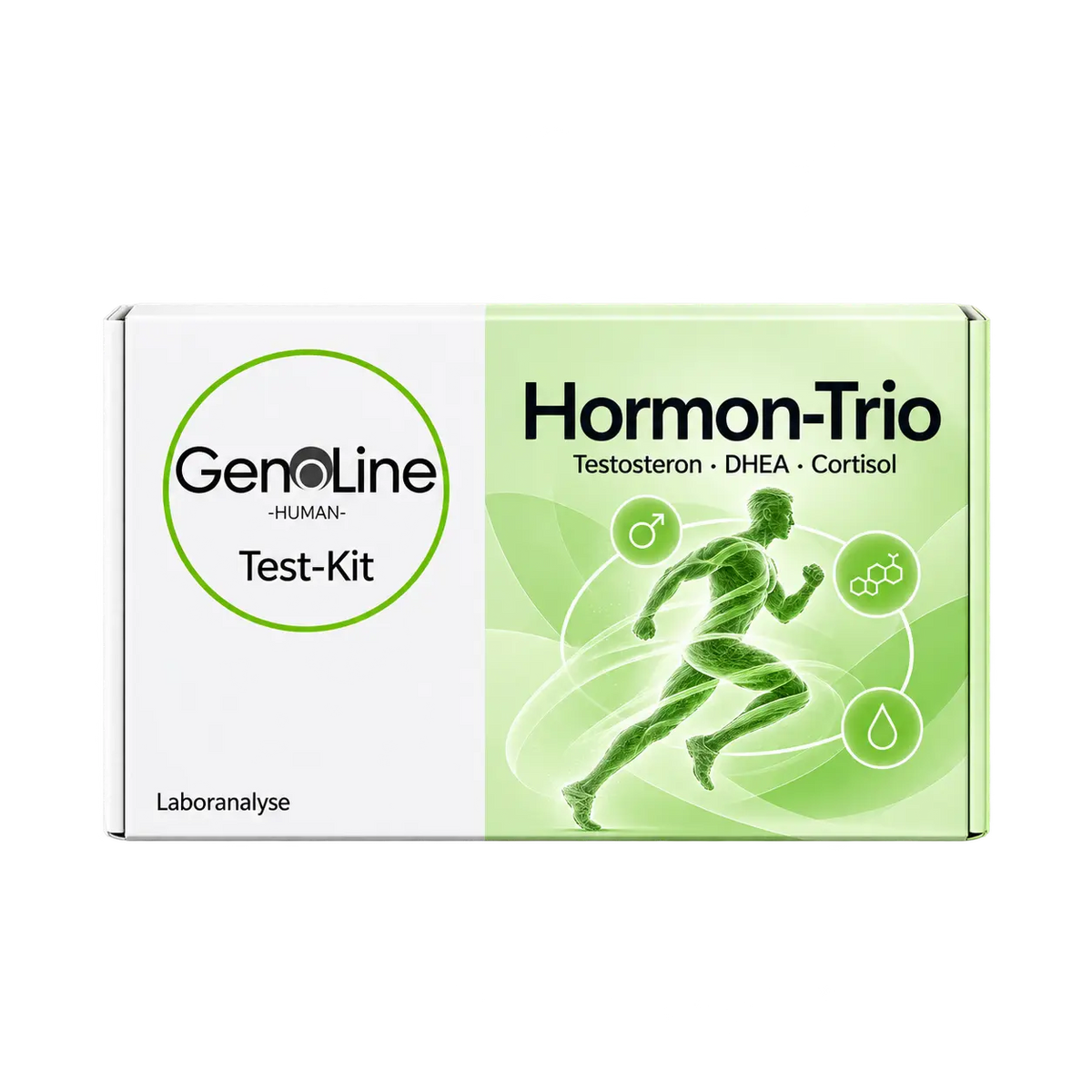 GenoLine Human Hormon-Trio Testkit – Testosteron, DHEA und Cortisol